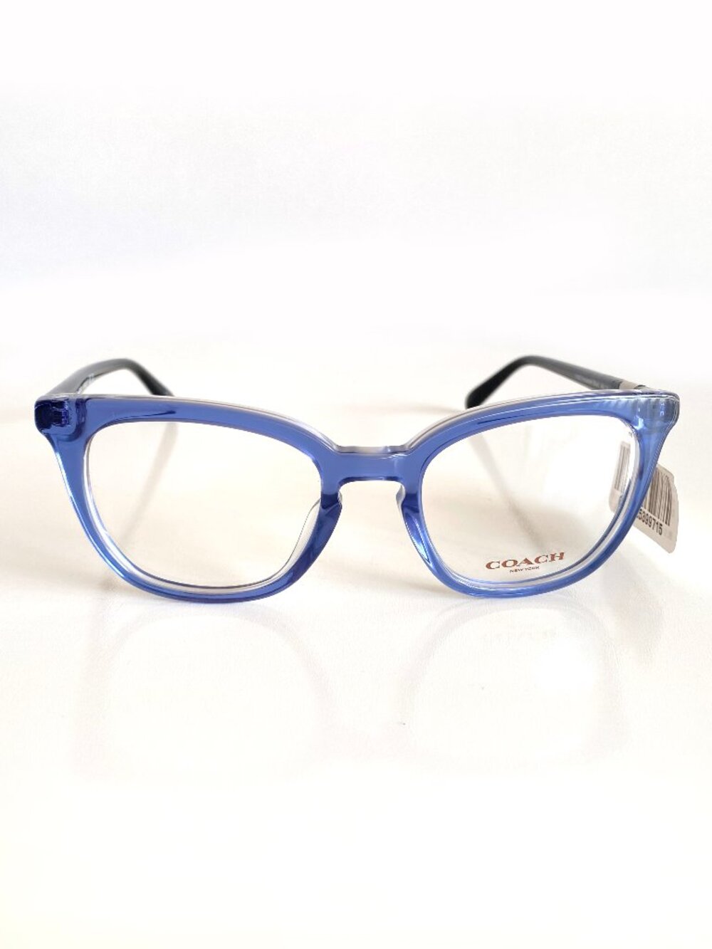 Coach Eyeglasses Frames HC6222U 5787 Transparent Blue Cat Eye Full Rim 49-19-145
